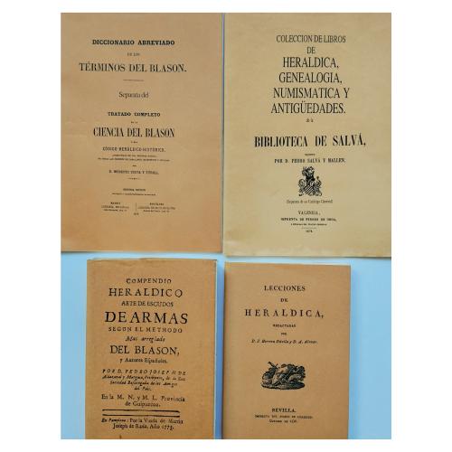 CUATRO EDICIONES FACSÍMILES SOBRE HERÁLDICA
