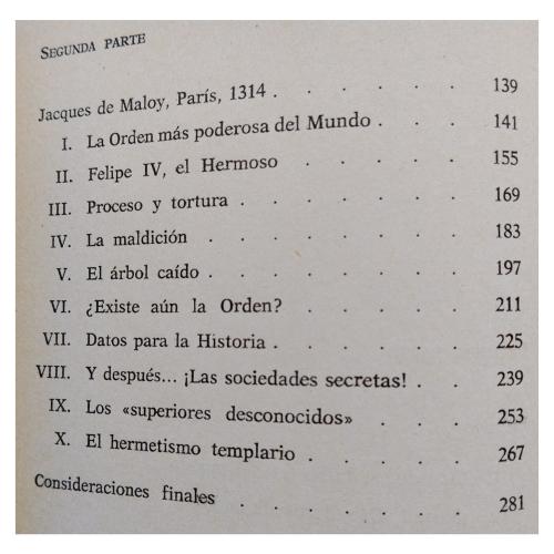 SEIS LIBROS SOBRE LOS TEMPLARIOS