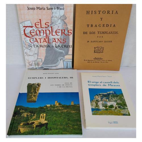 CUATRO LIBROS SOBRE LOS TEMPLARIOS