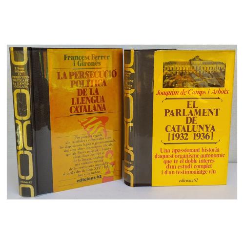 DOS LIBROS DE HISTORIA DE CATALUNYA