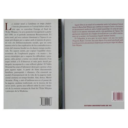DOS LIBROS SOBRE LA SOCIEDAD RURAL CATALANA EN LA EDAD MEDIA