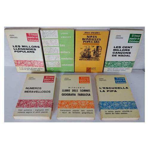 SIETE LIBROS MONOGRÁFICOS DE JOAN AMADES
