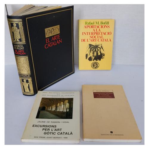 CUATRO LIBROS SOBRE ARTE CATALÁN