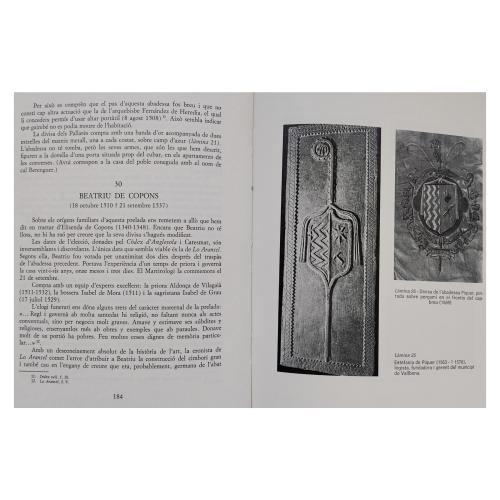 DOS LIBROS SOBRE ABADES - ABADESAS DE SANTA MARIA VALLBONA