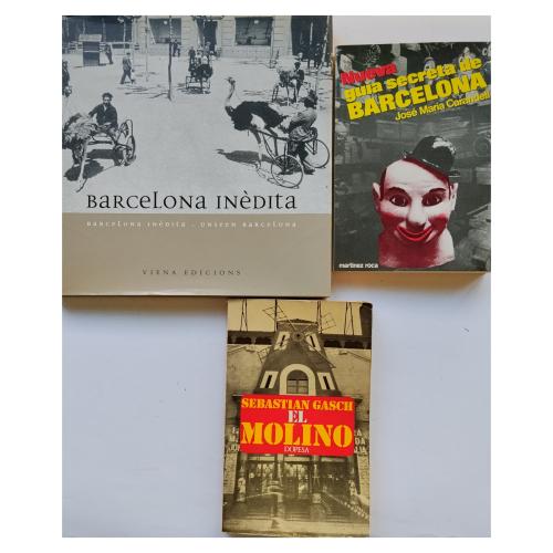 TRES LIBROS SOBRE ASPECTOS INSÓLITOS O SECRETOS DE BARCELONA