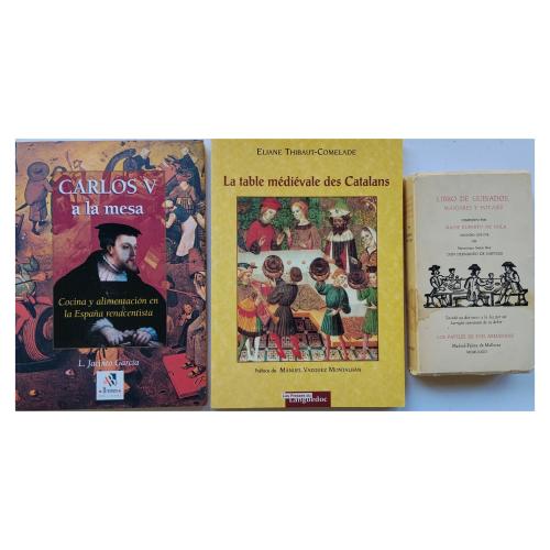 TRES LIBROS DE COCINA, HISTORIA Y RECETARIOS