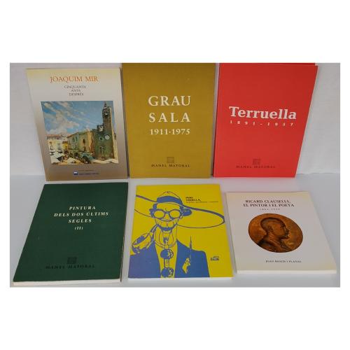 SEIS PUBLICACIONES SOBRE ARTISTAS CATALANES