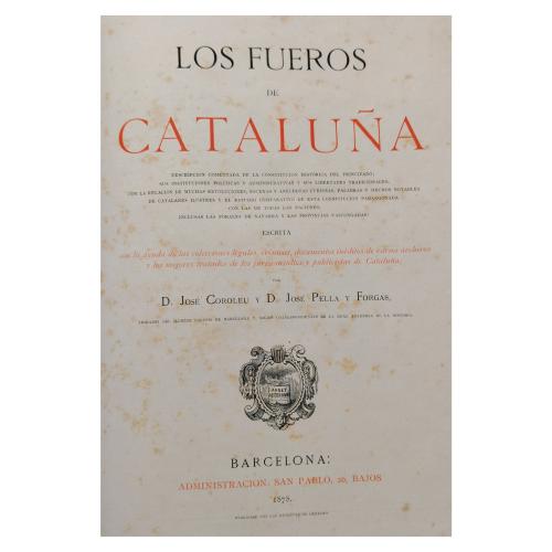 LOS FUEROS DE CATALUÑA