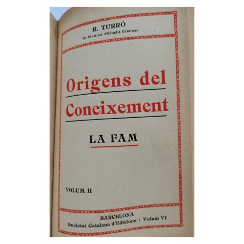 ORIGENS DEL CONEIXEMENT: LA FAM