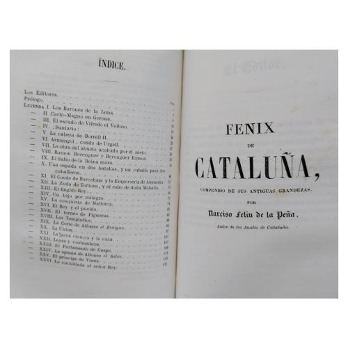 HAZAÑAS Y RECUERDOS DE LOS CATALANES. FENIX DE CATALUÑA