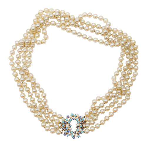COLLAR DE PERLAS DE LOS AÑOS 60