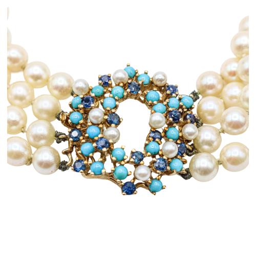 COLLAR DE PERLAS DE LOS AÑOS 60