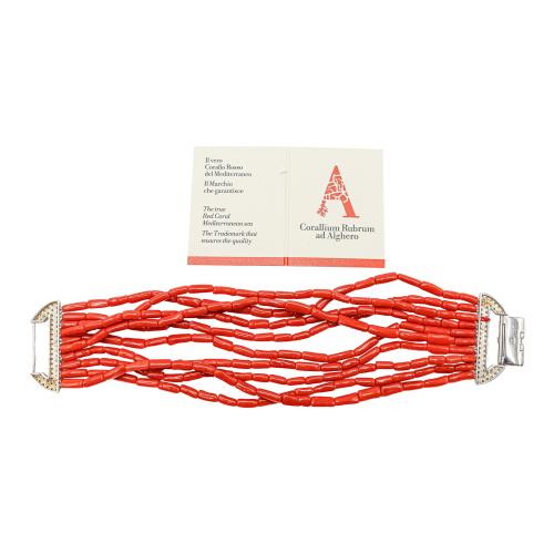 PULSERA CON CORAL DE CERDEÑA