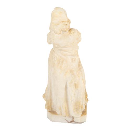 FIGURA EN MARMOL BLANCO DEL ÚLTIMO TERCIO DE S. XX