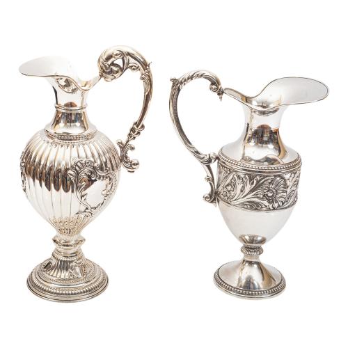 DOS JARRAS DE PLATA DEL ÚLTIMO TERCIO S. XX