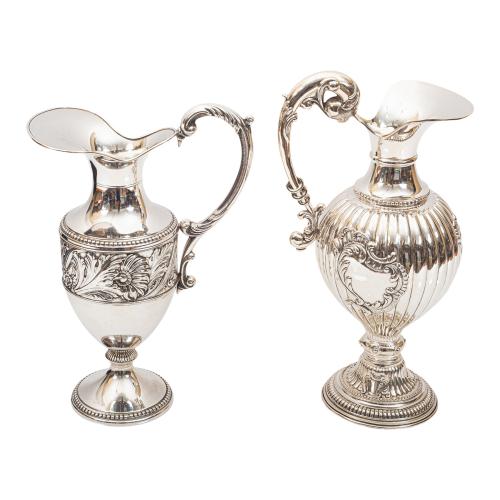 DOS JARRAS DE PLATA DEL ÚLTIMO TERCIO S. XX