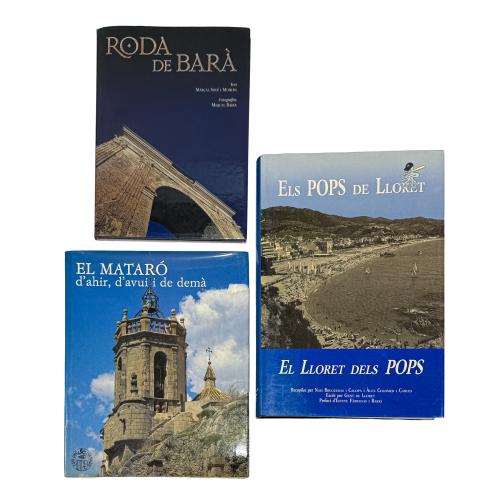 TRES LIBROS DE PUEBLOS DE CATALUNYA