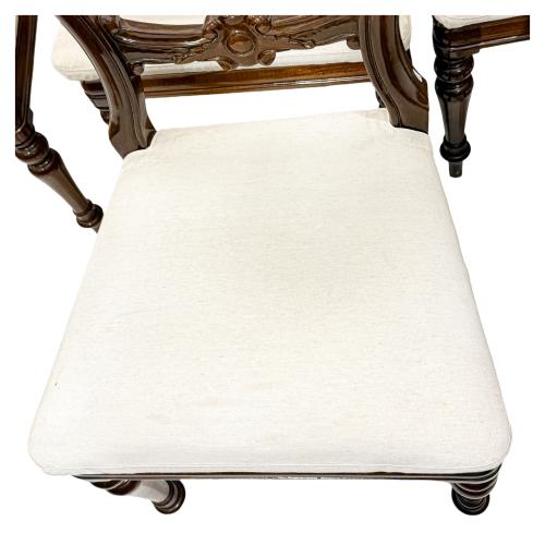 SEIS SILLA DE ESTILO VICTORIANO DE MEDIADOS S. XX