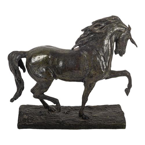 FIGURA DE CABALLO EN BRONCE DE MEDIADOS S. XX
