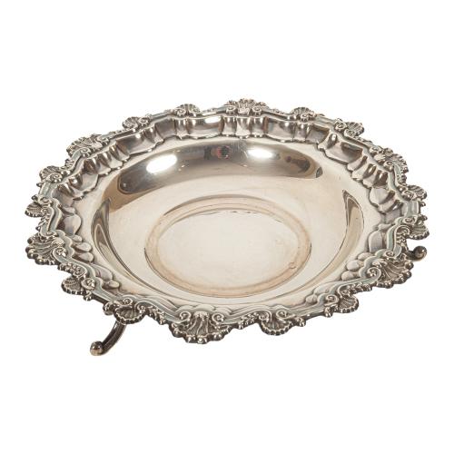 CENTRO DE MESA DE PLATA DE MEDIADOS DE S. XX