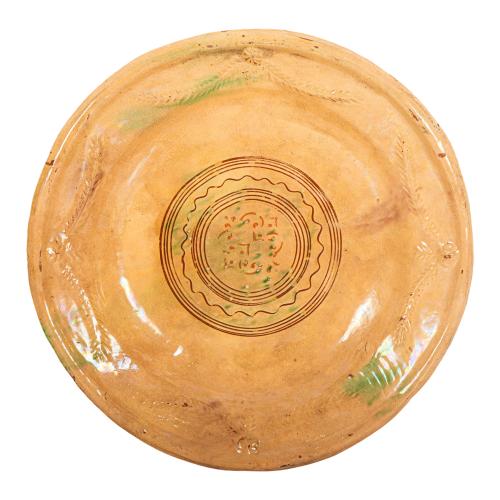 PLATO DE CERÁMICA POPULAR DE MATARÓ DEL S.XIX