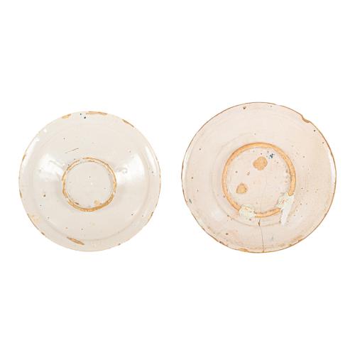 DOS PLATOS DE CERÁMICA CATALANA S. XVIII