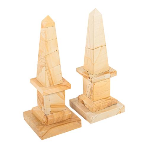 PAREJA DE OBELISCOS DECORATIVOS 