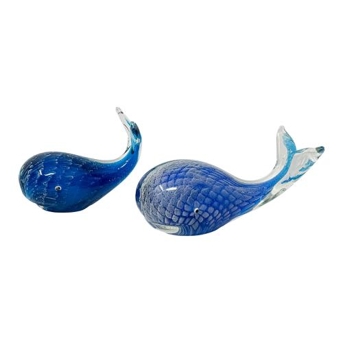 PAREJA DE FIGURAS EN CRISTAL DE MURANO 