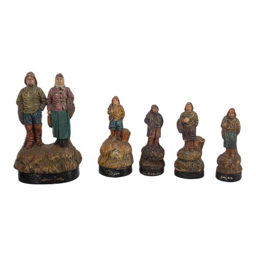 CONJUNTO DE FIGURAS EN TERRACOTA DE LA SEGUNDA MITAD DEL S.X