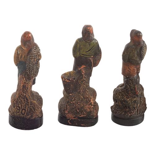 CONJUNTO DE FIGURAS EN TERRACOTA DE LA SEGUNDA MITAD DEL S.X
