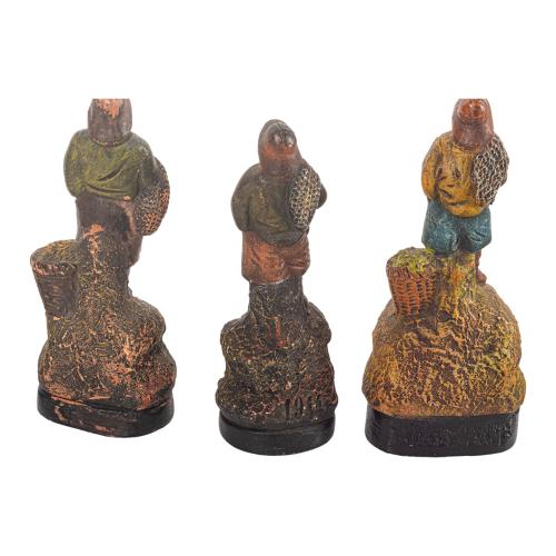 CONJUNTO DE FIGURAS EN TERRACOTA DE LA SEGUNDA MITAD DEL S.X
