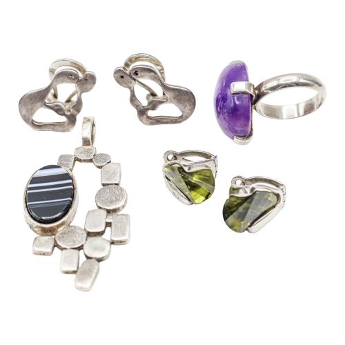 LOTE DE JOYERÍA DE PLATA