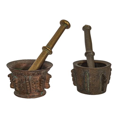 COLECCIÓN DE CINCO MORTEROS DE LOS S. XVIII-XIX