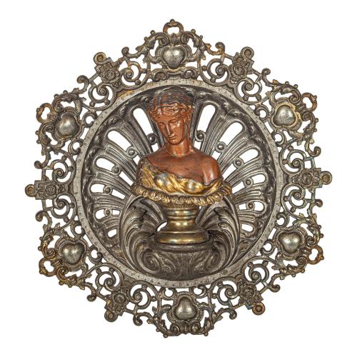MEDALLÓN CON BUSTO FRANCÉS DE FINALES DE S. XIX-XX