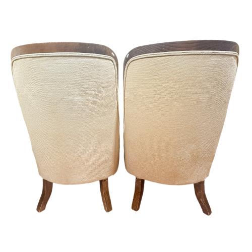 PAREJA DE SILLONES ESTILO VICTORIANO, MEDIADOS S.XX