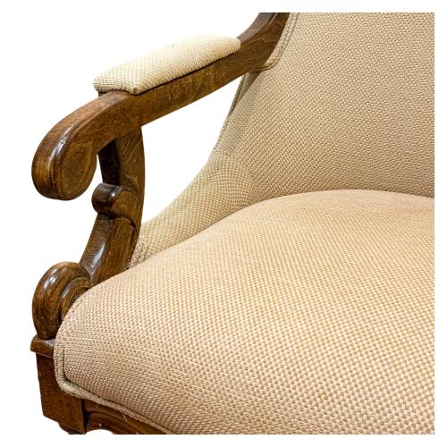 PAREJA DE SILLONES ESTILO VICTORIANO, MEDIADOS S.XX