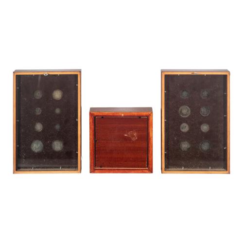 COLECCIÓN DE 20 MONEDAS DE PLATA ENMARCADAS