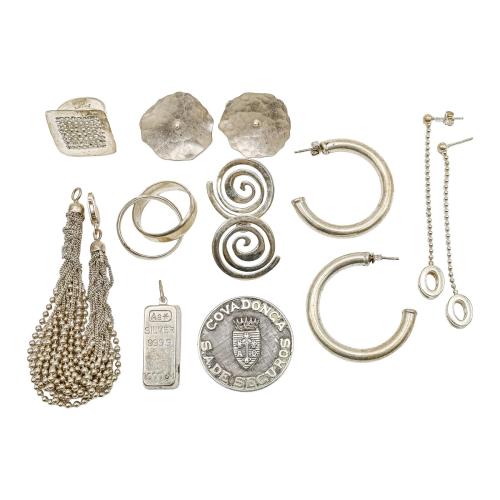 LOTE DE JOYERÍA DE PLATA