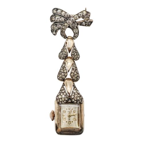 RELOJ BROCHE DE LOS AÑOS 40