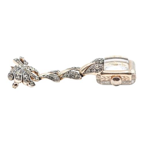 RELOJ BROCHE DE LOS AÑOS 40