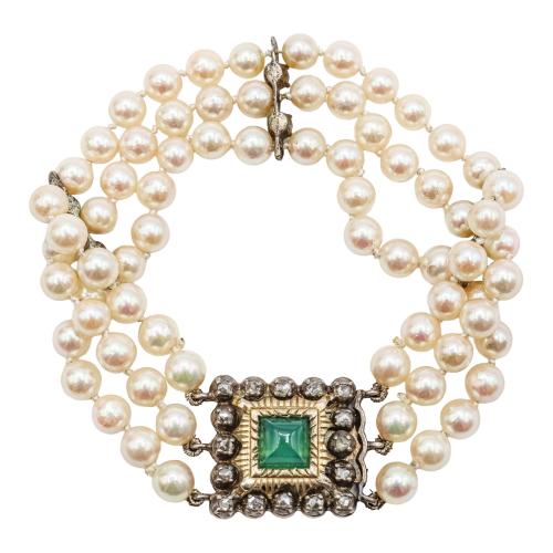 PULSERA DE PERLAS DE LOS AÑOS 50