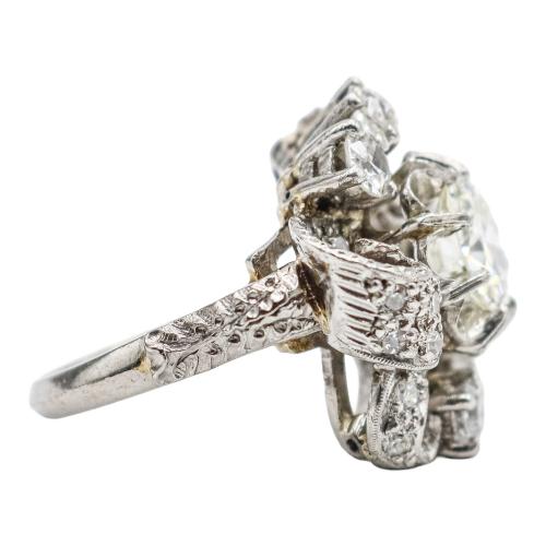 SORTIJA CON DIAMANTES DE LOS AÑOS 40