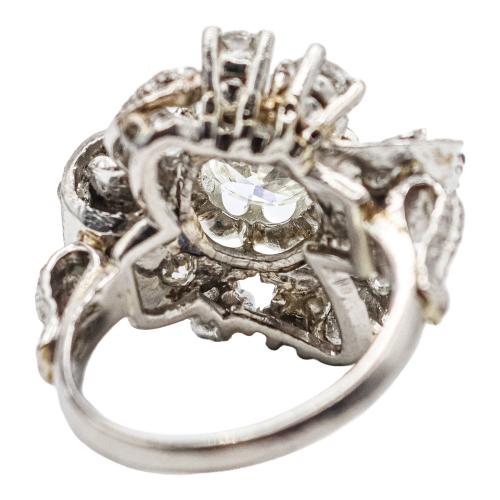 SORTIJA CON DIAMANTES DE LOS AÑOS 40