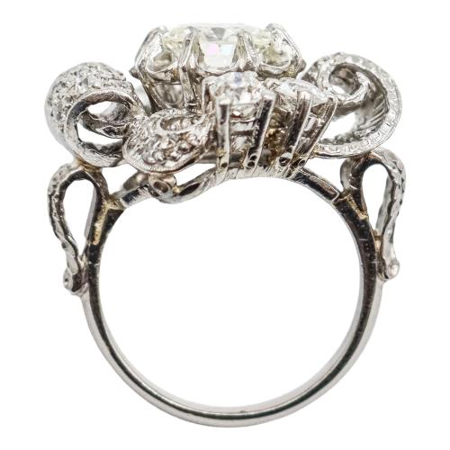 SORTIJA CON DIAMANTES DE LOS AÑOS 40