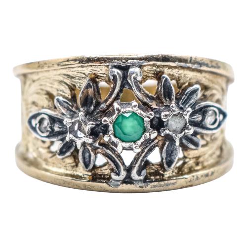 ANILLO DE PLATA CON CIRCONITAS