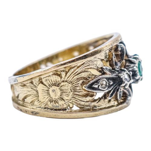 ANILLO DE PLATA CON CIRCONITAS