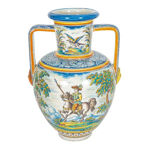 JARRA EN CERÁMICA DE TALAVERA DE MEDIADOS DE S. XX