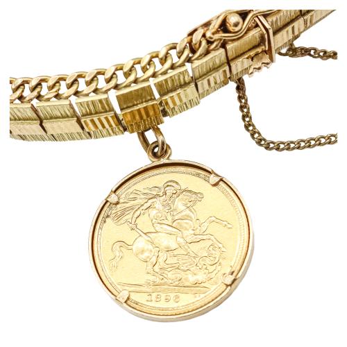 PULSERA CON MONEDA, AÑOS 60