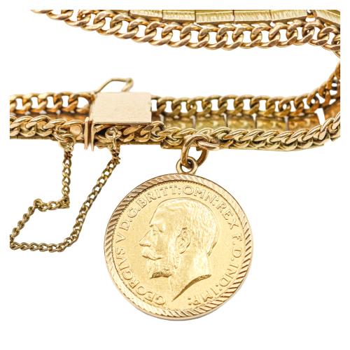 PULSERA CON MONEDA, AÑOS 60