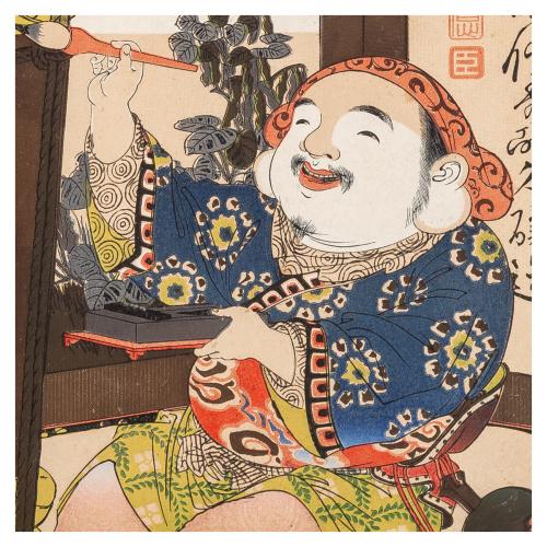 CUATRO LITOGRAFIAS JAPONESAS DE LA PRIMERA MITAD DEL S.XX